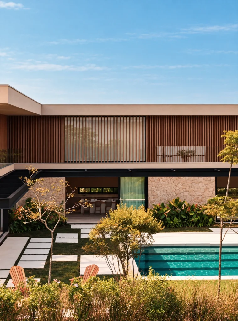 Varanda das suites - Casa na Fazenda Boa Vista