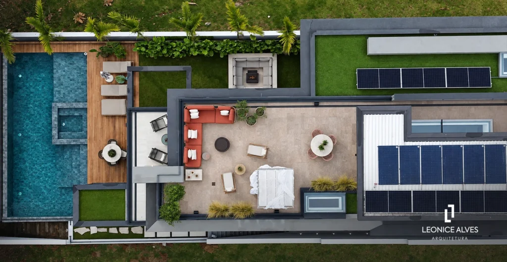 Casa Tambore 11 - Vista de cima - Escritorio de Arquitetura em Alphaville